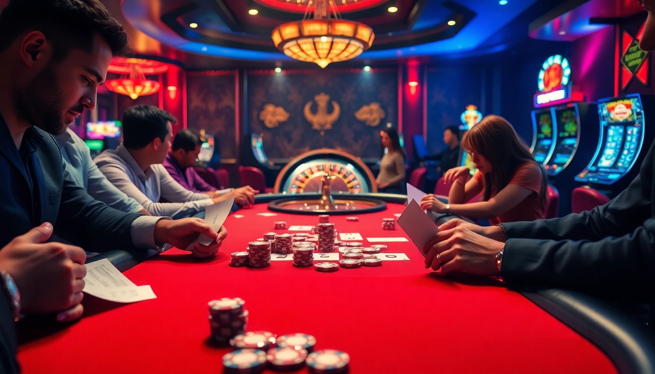 bdg game login experience at a thrilling poker table with vibrant casino elements.