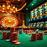 Players enjoying a high-stakes poker game at rikvip's luxurious online casino.